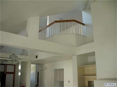 view from living room of loft area