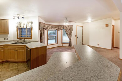 Kitchen toward dining