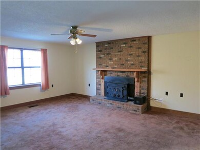 Large Den with wood stove