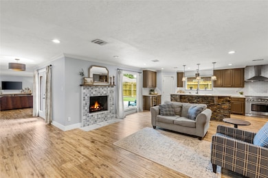 Spacious formal living at front of the home.