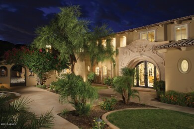 front at dusk