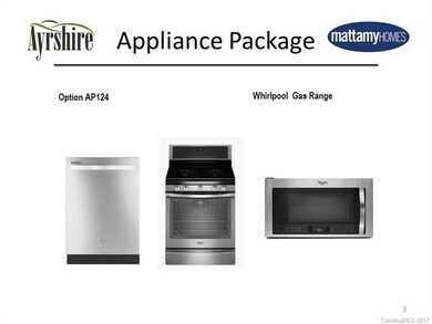 These are the Actual appliance Selections to be in