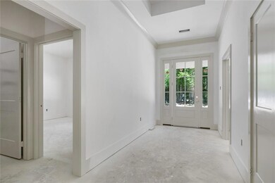Foyer- crown molding accent & hardwood floors plan