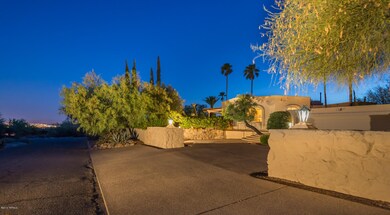 front at sunset from street