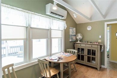 A cathedral ceiling and beams...