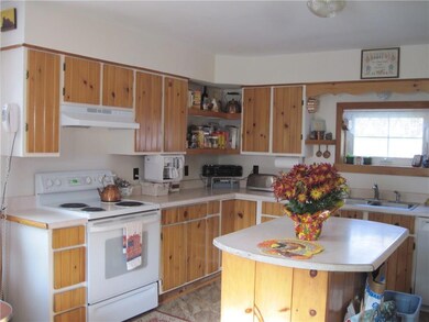 Country style kitchen with island.