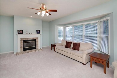 View of the main floor family room looking from br