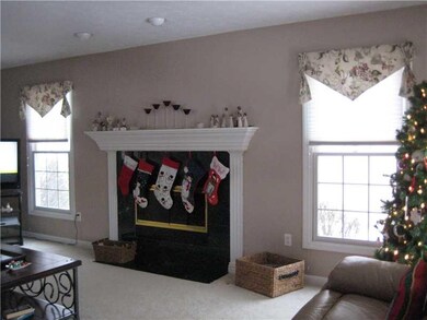 Family Room. Gas fireplace in family room
