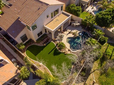 Skyview of the  backyard
