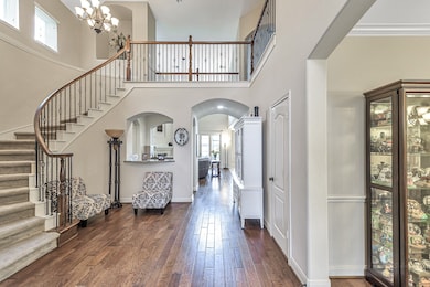 Elegant grand entry with wonderful architectural accents