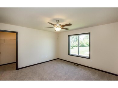 Master bedroom with walk-in closet