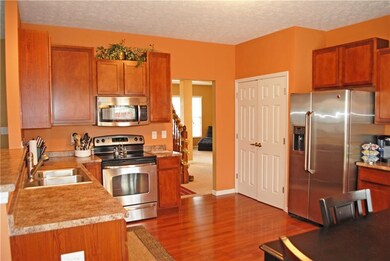 Spacious kitchen with upgraded cabinets.