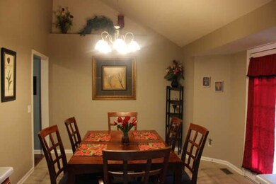 Large kitchen with dining area