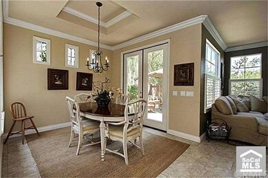 Lovely formal dining room  with french door access