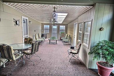 sun room with sky lights to let the sun in.