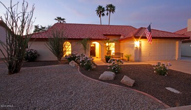 front at dusk