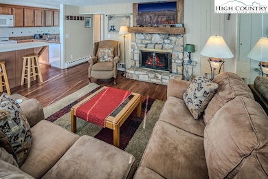 Cozy living area that is open to the kitchen!