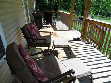 Spacious front porch