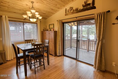 Dining area overlooking the deck