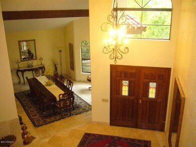 View of front entry and Dining room