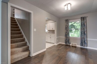 Beautiful crown molding adds a touch of elegance t