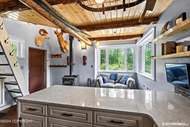 from kitchen to living