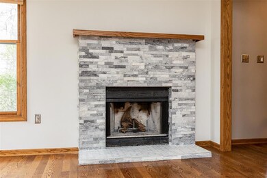 Living room fireplace