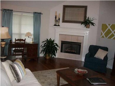 Living Area Highlighting Fireplace
