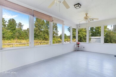 Peaceful screened in back porch.