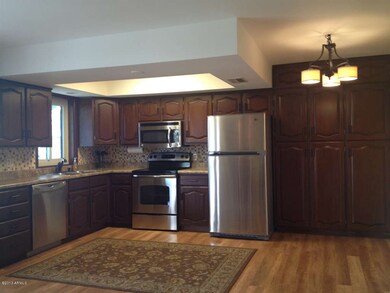 Kitchen and dining area