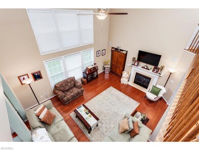 Balcony over looking the family room.  Nice high c