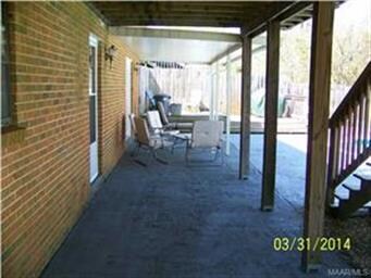 COVERED PATIO OFF BASEMENT
