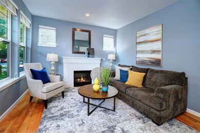 So fresh and inviting...New paint throughout interiors, including trim & ceilings. Gas fireplace in Living Room.