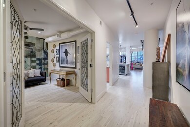 Upon entering the loft.