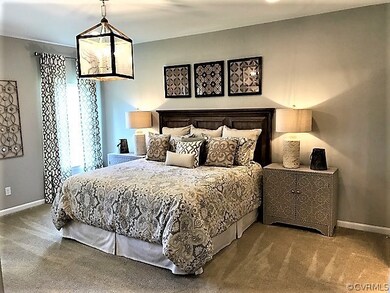 Master Suite with wall to wall carpeting, designer
