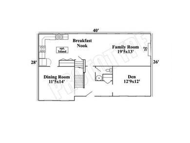 1st Floor Plan. STOCK PHOTO