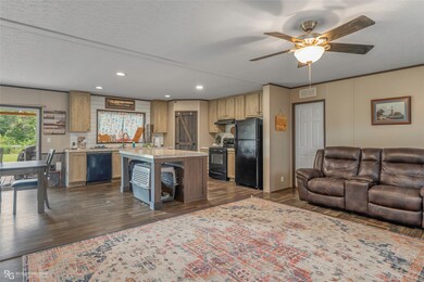 Open Concept living and kitchen area