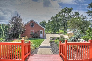 From the rear deck, note the beautifully landscape