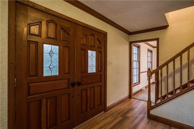 Entry with New Bamboo Flooring!
