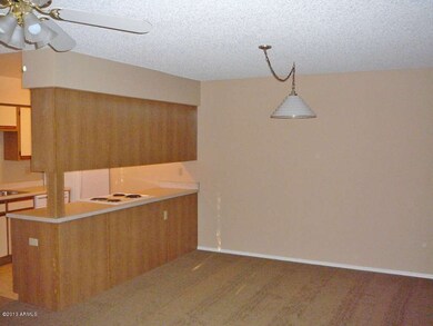 Dining area next to Kitchen cabinetry