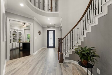 Spacious Area with Lovely Wood Flooring and View o
