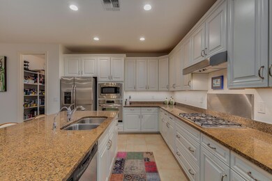 Spacious kitchen with island
