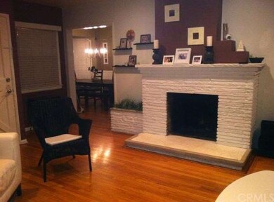 Brick Fireplace in Living Room