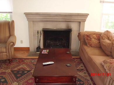 Living room with fireplace
