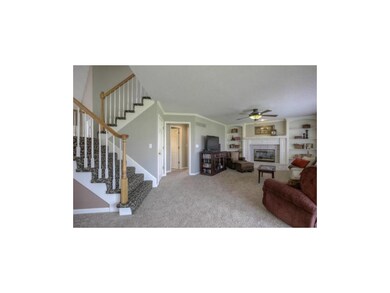 Half bath off the hall behind the Family room.