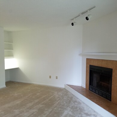 Living room with the lighted desk