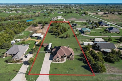 Extended driveway to accommodate recreational vehicles.