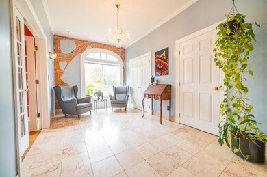 foyer with half bath