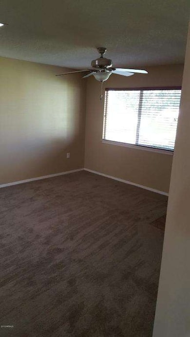 Ceiling fan in living room.