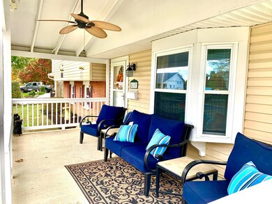 Welcoming front porch